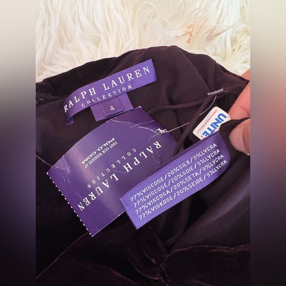 Ralph Lauren Collection Purple Label Velvet Long Maxi Skirt 4 Formal Runway 2003 - Picture 6 of 11